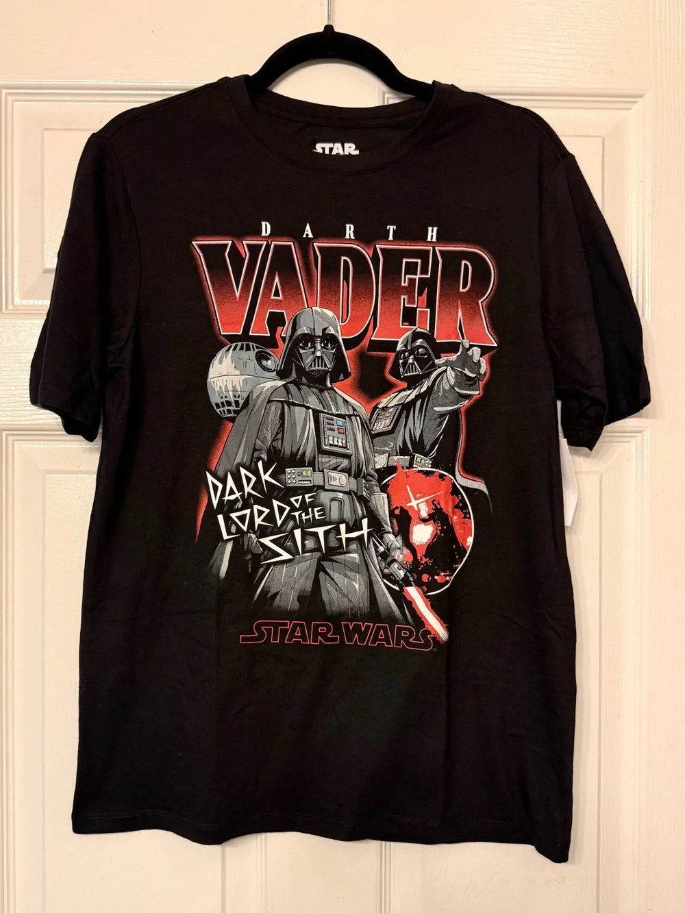 Star Wars Darth Vader Dark Lord of the Sith Graphic T-Shirt Boys L 10/12